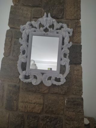 Espejo decorativo gris estilo barroco