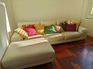 Divano artigianale in pelle 3 posti