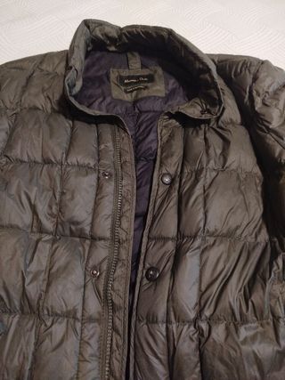 Cazadora acolchada verde kaki