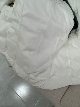 Chaleco plumífero mujer blanco