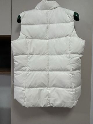 Chaleco plumífero mujer blanco
