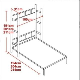 CAMA ABATIBLE VERTICAL NyC 90×190