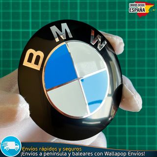 Emblema BMW 78mm Autoadhesivo Aluminio con Relieve