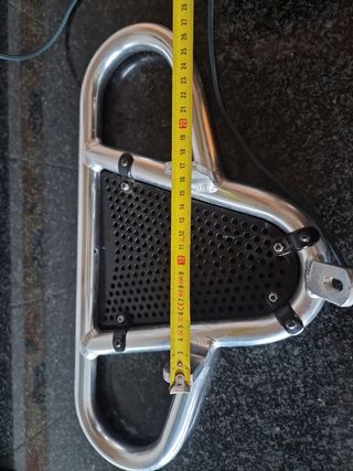 Defensa Delantera Quad Cromada