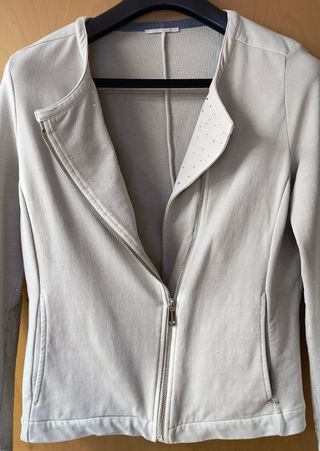 Giacca blazer Gas felpa garzata beige M