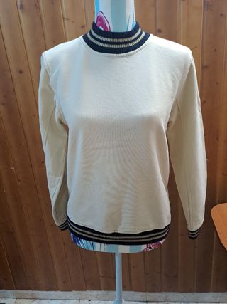 Sudadera Dries Van Noten Beige y Negra