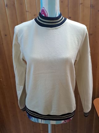 Sudadera Dries Van Noten Beige y Negra