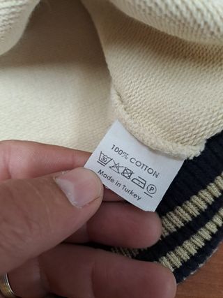 Sudadera Dries Van Noten Beige y Negra