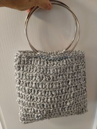 Bolso de fiesta o ceremonia plateado