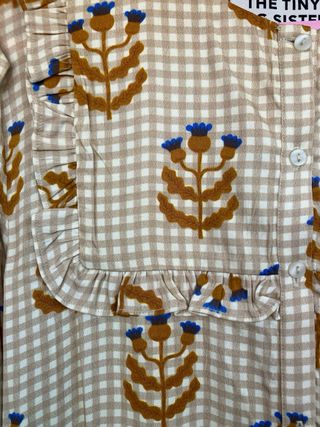 Blusa Tiny Big Sister cuadros flor