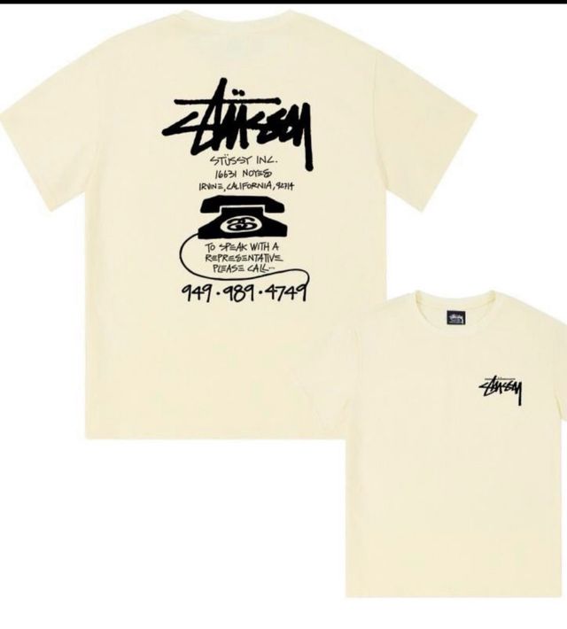 Camiseta Stussy Negra Talla XS-XXL