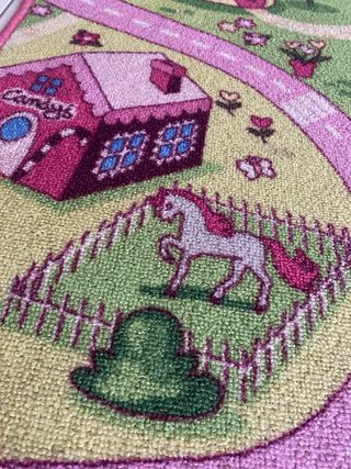 Tappeto per camerette per bambini Roadroad Rosa Niña