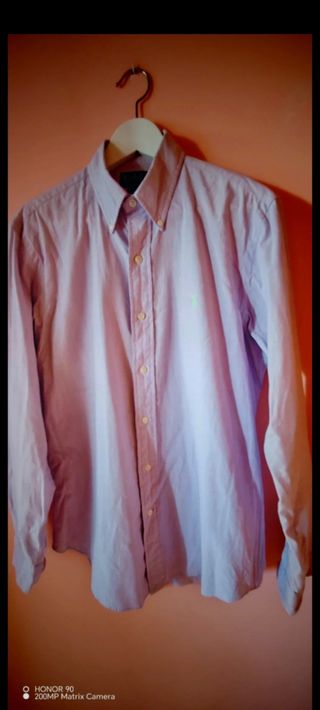 Camisa Polo Ralph Lauren Lila Hombre.