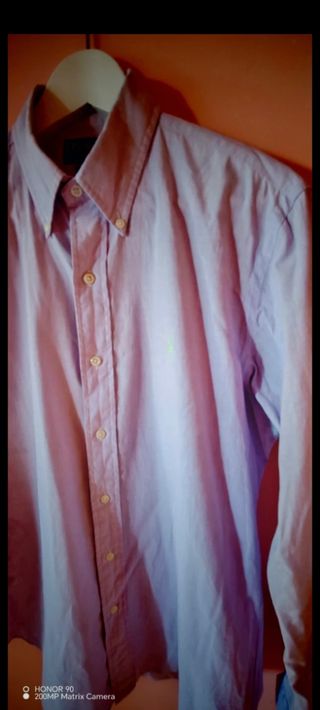 Camisa Polo Ralph Lauren Lila Hombre.