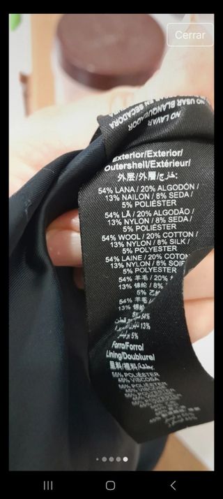 Abrigo corto Bimba y Lola gris