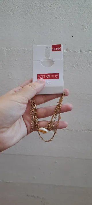 4 braccialetti Yamamay oro e bianchi