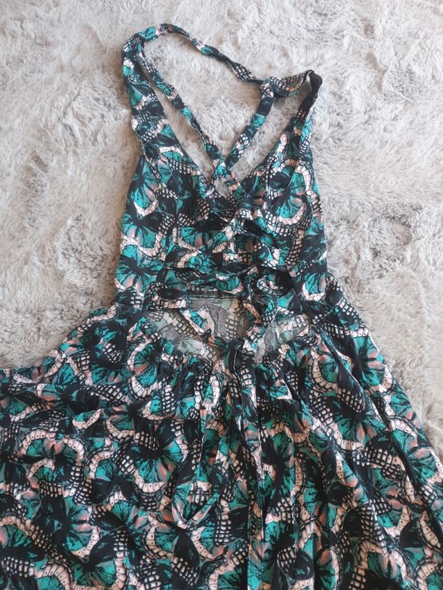 Vestido longo estampado