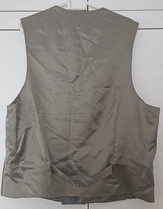 Chaleco de traje gris elegante hombre