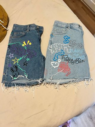 Pantalones vaqueros Bershka personalizados