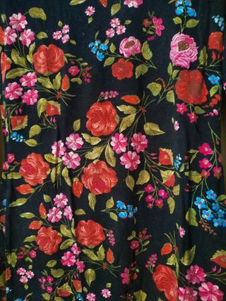 Maglietta Tezenis floreale nera