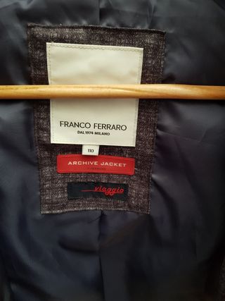 NUEVO!! ABRIGO PLUMÓN XL, FRANCO FERRARO MILANO