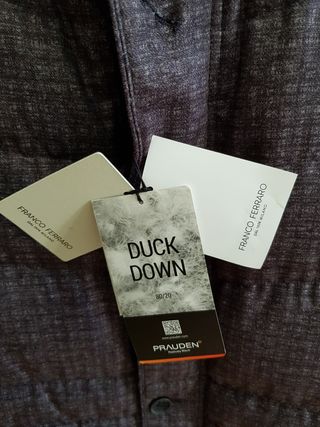 NUEVO!! ABRIGO PLUMÓN XL, FRANCO FERRARO MILANO