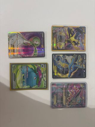 Lote 5 Cartas Pokémon EX
