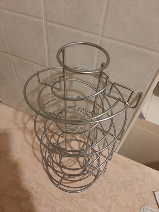 Portacapsule Nespresso Metallo Argento