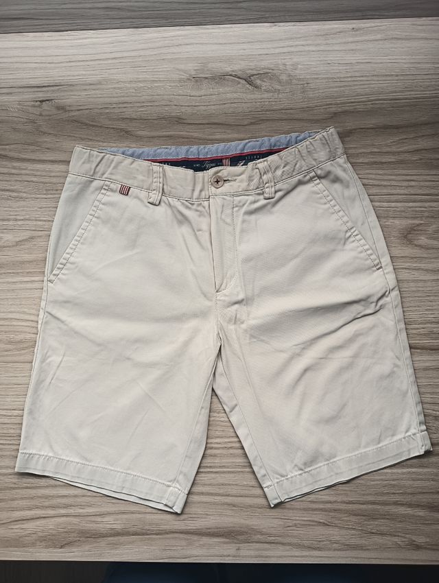 Pantalón Corto TIZZAS Niño Beige / Crema Talla 11-