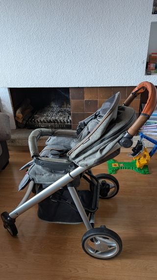 Carrito Bebecar Duo XL gris
