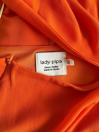 Vestido Lady Pipa Naranja Talla XS