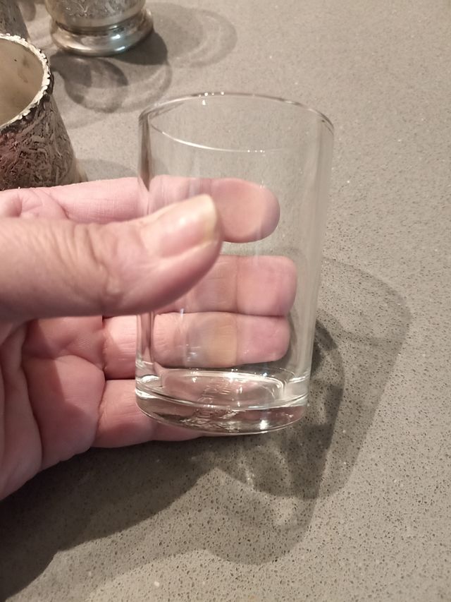 Set 6 Bicchieri Vetro con Portabicchiere Metallo