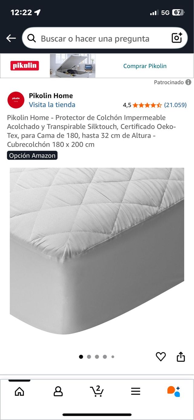 Protetor de Colchão Impermeável 180x200cm Ref. 68