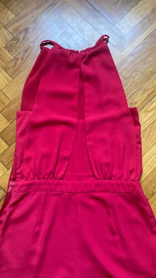 Mono pantalón rojo Zara