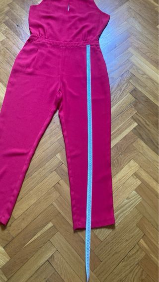 Mono pantalón rojo Zara