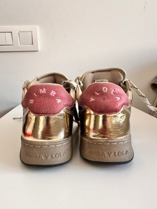 Bimba y Lola Sneakers Doradas Talla 36