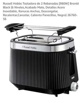 Tostadora Russell Hobbs Brontë Negra 980W