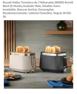 Tostadora Russell Hobbs Brontë Negra 980W