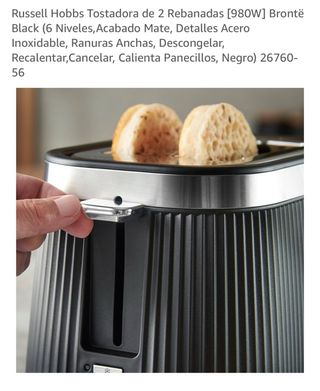 Tostadora Russell Hobbs Brontë Negra 980W