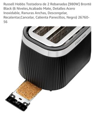 Tostadora Russell Hobbs Brontë Negra 980W