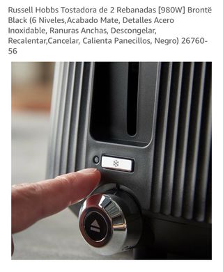 Tostadora Russell Hobbs Brontë Negra 980W