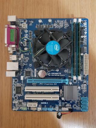 Placa base Gigabyte+i5 3570+8gb RAM+disipador 