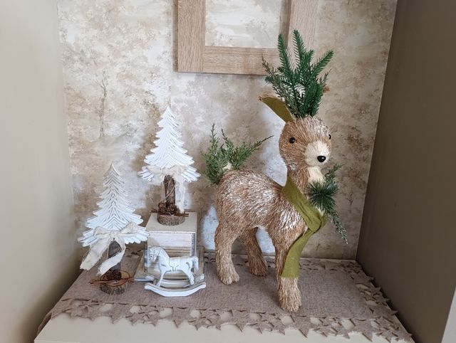 Veado decorativo natural