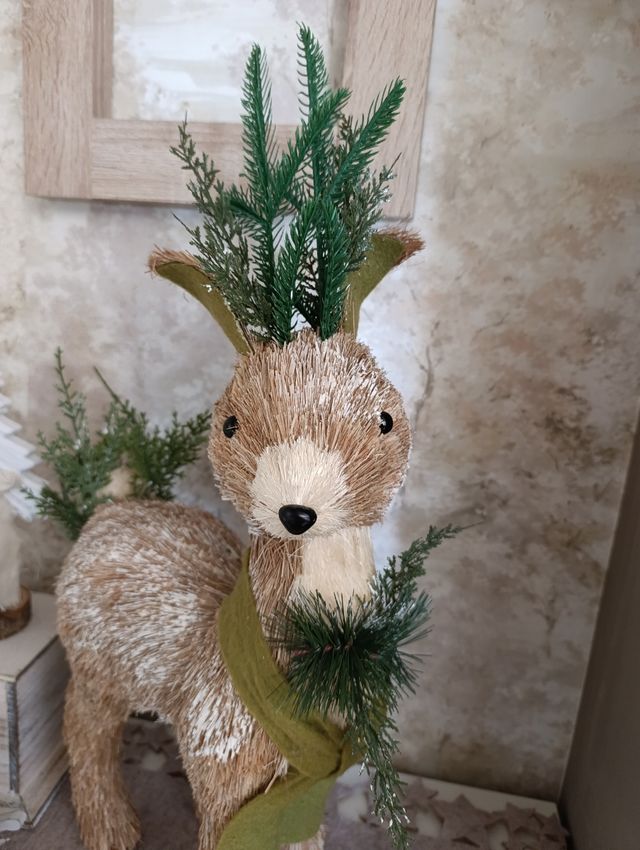 Veado decorativo natural