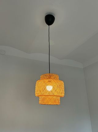 Lámpara de techo IKEA SINNERLIG bambú 27cm