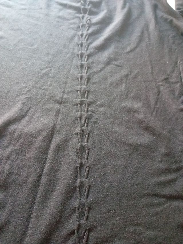 Jersey negro con bolsillos talla única