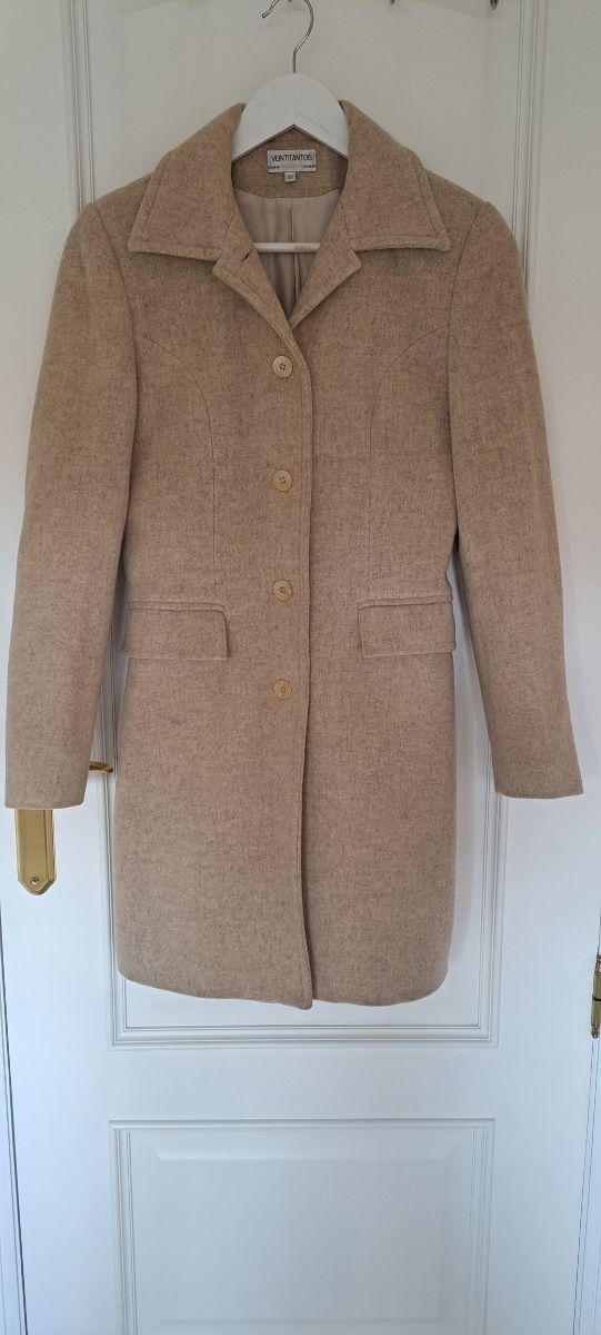 Abrigo corto mujer beige Talla S
