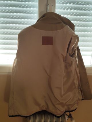 Chaqueta de piel mujer negra y beige