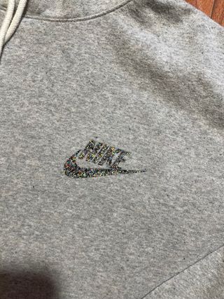 Sudadera Nike Gris Capucha Hombre Talla L