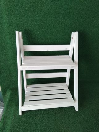 Estantería de plantas Relaxdays blanca